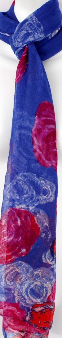 Printed  scarf blue Style:SC/4400/BLU image 0